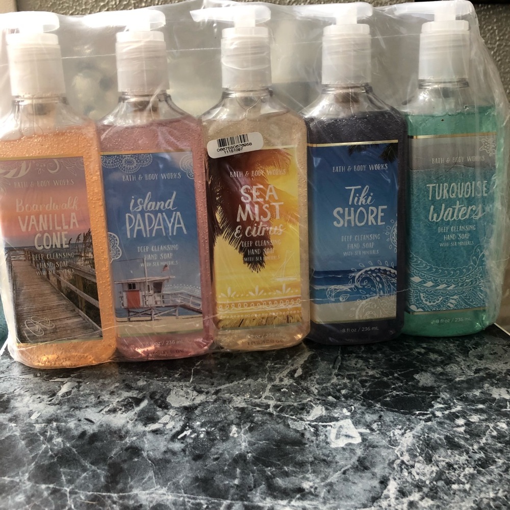 Bath and Body Works 5 pack summer hand soap